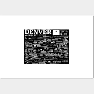 Denver Map Posters and Art